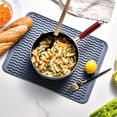 thumbnail image 4 of SHAR 40.5*31cm,(blue) Large Dish Drainer Mat - Thick Sink Mat for Quick Drying, Drying Mat with Brush Sponge, BPA Free, Foldable Dish Drainer - Non-Slip, 4 of 5