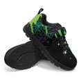 thumbnail image 3 of Pointodoor Spider Cobweb Shoes for Girls Little Kid Halloween Sneakers with Green Tie Dye Non-slip Athletic Trail Running Shoes Breathable Lightweight, 3 of 7