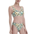 thumbnail image 2 of Daiia Fathers day printed 2 piece Swimsuit Bikinis for Women High Waisted Racerback Bathing Suits Summer Tummy Control Scoop Neck Swimwear-XX-Large, 2 of 8
