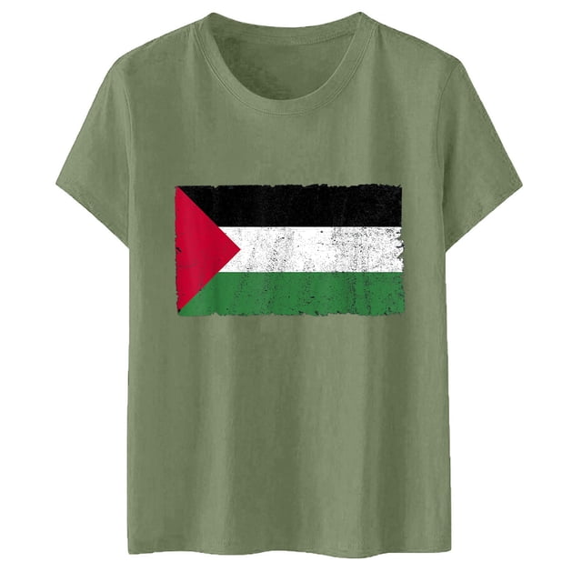 adviicd Hauts Mignons pour Femmes T-Shirts Graphiques Décontractés à Manches Courtes Verts,m