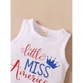 thumbnail image 5 of hirigin 4th of July Toddler Kids Girl Summer Outfit Sleeveless Vest Top Shorts Independence Day Clothes Set, 5 of 9
