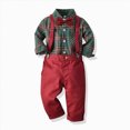 thumbnail image 2 of 18-24 Months Toddler Boys Kids Suit Set 2Pcs Formal Dress Clothes Long Sleeve T Shirt Tops Vest Coat Pants Child 9 12 18 24 Months 2T 3T 4T 5T 6T 7T 8T Kids Boys Winter Outfits,Beige, 2 of 4