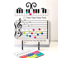 thumbnail image 3 of Tablero de notas borrable, pegatinas magnéticas, regalo creativo e inspirador para niños, juguetes de iluminación musical para niños, 3 of 6
