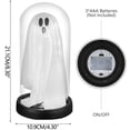 thumbnail image 3 of Halloween Night Light Decor Ghost Jar Glass Halloween Colorful LED Lamp 7.48x4.33in Battery Operated & Soft Light for Bedroom Living Room Indoor Halloween Home Decor by MPOISVA, 3 of 9