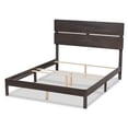 thumbnail image 4 of Baxton Studio Anthony Modern and Contemporary Dark Grey Oak Finished Wood Queen Size Panel Bed, 4 of 10