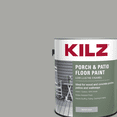 KILZ Porch & Patio Latex Floor Paint, Interior/Exterior, Low-Lustre Enamel, Silver Gray, 1 Gallon - image 2 of 5