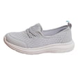 thumbnail image 2 of longantii Orthopedic Casual Shoes for Women Arch Support Non Slip Slip on Sneakers Wide Mesh Stretch Hiking Shoes Comfortable 2026 New Foam Shoes Gray, 2 of 3