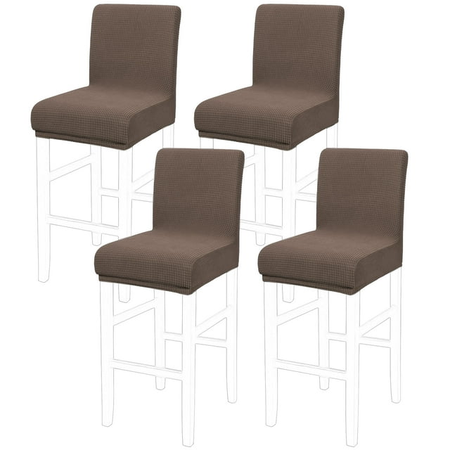 PiccoCasa Stretch Bar Stool Covers for Counter Height Side Chair Slipcovers