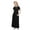 Black, variant on JoyHoop Girls Casual Maxi Floral Dress Long Sleeve Holiday Dresses with Pockets