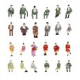 thumbnail image 4 of Esquirla 50 PCS Plastic 1/87 Miniature Model Seated People Figure Model Set for Kids Sand, 4 of 5