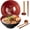 Carnelian, variant on 8 Inch Ceramic Ramen Bowl Set of 2, 40oz Bowls with Spoons & Chopsticks,Durable,Microwave & Dishwasher Safe, for Ramen,Pho,Salad,Soup,Noodles,Mixing bowls(Cyan Sea)
