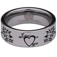 thumbnail image 2 of Love You Tungsten Carbide Ring, 2 of 9