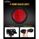 thumbnail image 2 of Luces traseras para remolque Partsam, 4 pulgadas, redondas, LED, 6 unidades, 12 V, 2 of 7