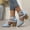 Sky Blue, variant on Womens Block Chunky Heels Closed Toe Ankle Strap Pumps Vintage Dress Wedding Party Shoes High Heel Ankle Boots Roman Sandals Wine 6(37)
