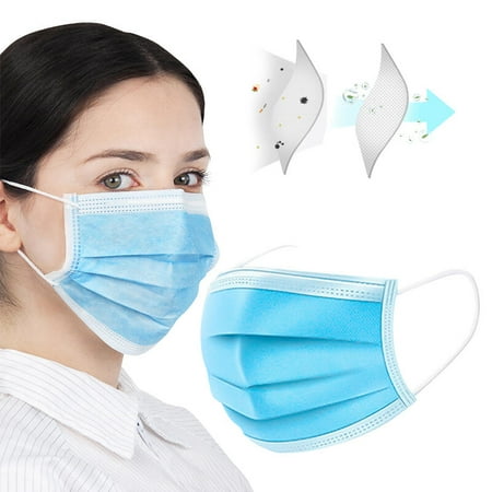 Disposable 3-Layer Face Masks Breathable Disposable Earloop Mouth Face Mask Anti Dust Comfortable Medical Sanitary Surgical Mask