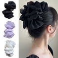 thumbnail image 2 of ShouWei Bow Bubble Clips - Chiffon Silk Hair Clips Double-sided Large Mesh Bubble Bow Hair Jaw Clip Fluffy Hair Clips For Long Thick Hair Elegant Temperament Hair Clip Headwear, 2 of 6