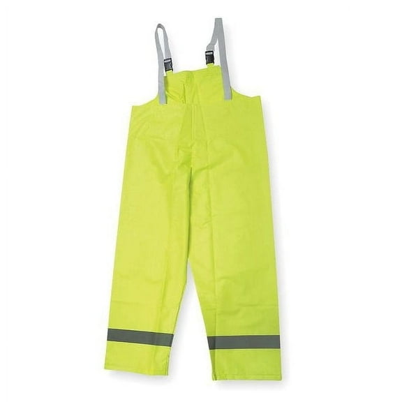 Condor Rain Bib Overall,Class E,Ylw/Grn,3XL 4GE72