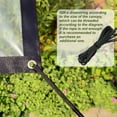 thumbnail image 5 of WMGHA Clear Waterproof Tarps Heavy Duty Outdoor Garden Rainproof Covering,Clear Vinyl Tarp with Grommets,Transparent Waterproof Tarpaulin for Covering Henhouse Porch Canopy Plant Camping, 5 of 7