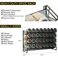 thumbnail image 5 of SpaceAid Spice Rack Organizer with 32 Jars, 4.4"D x 15.3"W x 10.8"H, Black, 5 of 6