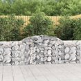 thumbnail image 1 of vidaXL Arched Gabion Baskets 5 pcs 300x30x80/100 cm Galvanised Iron, 1 of 4