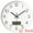 White, variant on Unique Bargains Silent Non Ticking Wall Clock with Date and Temperature White