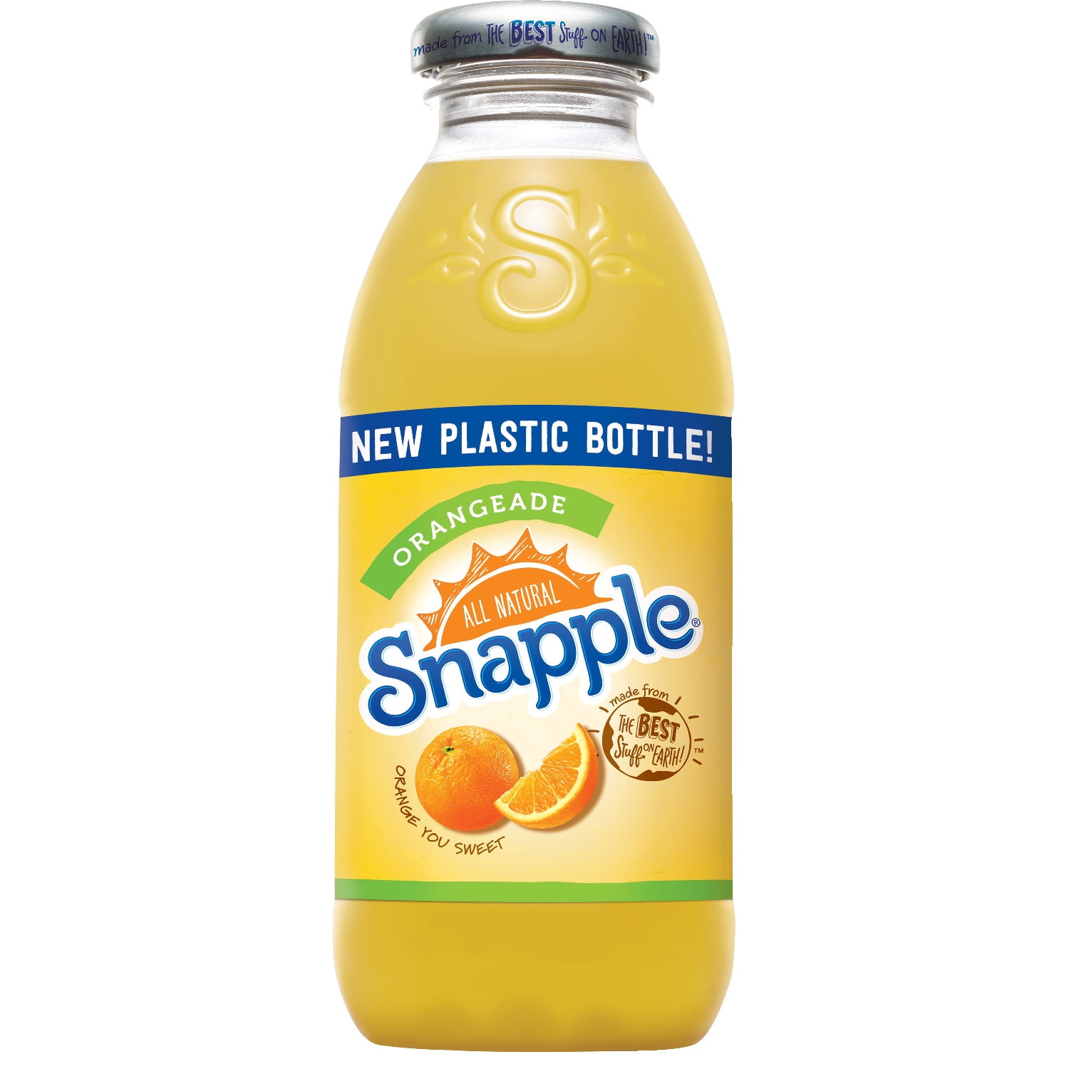 Snapple Orangeade 16 oz (Pack of 24 Plastic Bottles)-Orange Flavor