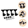 thumbnail image 4 of Mobestech 4Sets Bass Tuning Pegs Black Metal Key Knobs for Acoustic Bass Guitar Replacement Parts, 4 of 7