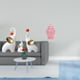 thumbnail image 2 of Juego De Figuras De Familia De Elefantes Y Jarrón Decorativo De Porcelana Para Sala De Estar, Dormitorio, Escritorio, Arreglo Floral, Adorno De Exhibición, 2 of 8