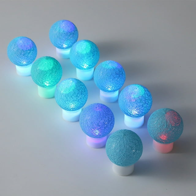10PCS Night Light Romantic Ball Shape Decorative Night Lamp Desktop Light