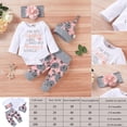 thumbnail image 2 of Conjuntos De Ropa Para Niña Recién Nacida, Pelele Infantil Con Volantes, Pantalones Florales, Conjunto De Ropa Para Niña Bonita matsuzay BA001245-01, 2 of 6