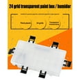 thumbnail image 3 of Caja de paleta de acuarela, caja de paleta de pintura de 24 pozos, estuche de paleta de viaje hermético a prueba de fugas, 3 of 7