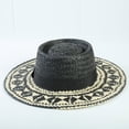 thumbnail image 5 of AJGRHE Classic Panama Sun Hat For Summer Wide Brim Boater Beach Outdoor Travel Black One Size, 5 of 5