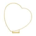 thumbnail image 1 of Arco de globos sobre la mesa, soporte de varilla, decoración del hogar, corona de alambre en forma de corazón DIY dorado, 1 of 9