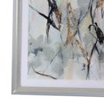 thumbnail image 4 of Wall Art with Acrylic Mirror Frame and Abstract Painting, Silver, 4 of 5