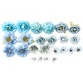 thumbnail image 1 of LCXmlly Faux Silk Flower Graduation Cap Embellishments Artificial Flowers Graduation Decorations Kit DIY Assorted Flower Glitter Stickers Number Letter Stickers (1 Set), 1 of 7