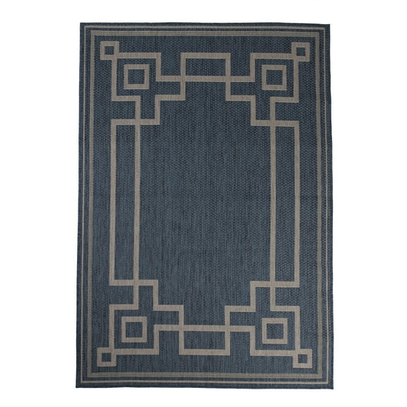 Furnish My Place Outdoor Oriental Rug - 2 ft. x 3 ft., Midnight Blue, Patio