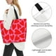 thumbnail image 3 of Balery Heart Bolsa Tote Estilo Estético con Cremalleras, Bolsa de Hombro, Bolsa de Compras Grande y Plegable, 3 of 8