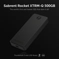 thumbnail image 2 of Sabrent Rocket XTRM-Q - SSD - 500 GB - external (portable) - USB 3.2 / Thunderbolt 3 (USB-C connector), 2 of 10