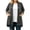 Dark Gray, variant on Flattering Plus Size Open Front Cardigan, Draped Collar 3/4 Sleeve Duster with Pockets, Asymmetric Hem and Comfy Loose Fit