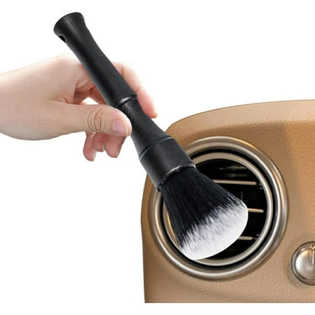 Detailing Brush, Synthetic Bristles Car Cleaner Brush, Car Interior Accessories for Cleaning Air Vent Engine Bay Emblems Dashboard Seat Wheel