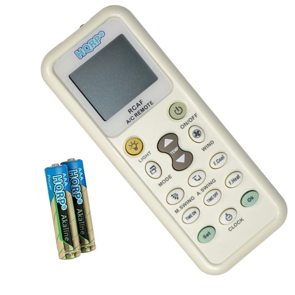 HQRP Universal Remote Control Compatible with Fedders AZ7Y12F7A, AZ7Y15F2A, AZ7Y18F7A, AZER24E7A, AZET12W7A, AZEY08F2A, AZEY12F7A Air Conditioner