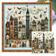 thumbnail image 1 of Hilo Algodón Ecológico Bordado Punto Cruz Con 14CT Casa Halloween 40x40cm, 1 of 9