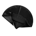 thumbnail image 3 of Gorro de natación de Silicona Cola elástico duradero flexible negro, 3 of 8