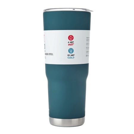 BUILT TORRENT 30 OZ DOUBLE-WALL INSULATED STAINLESS STEEL TUMBLER WATER BOTTLE, TEAL