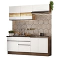 thumbnail image 1 of Cocina Integral 200cm Marrón/Blanco MADESA Glamy 07, 1 of 5