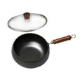 thumbnail image 2 of Elodie Wok Pan Gas Cookware Induction Cooker Frying Pan for Restaurant Kitchen Home 26cm glass lid, 2 of 8