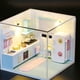thumbnail image 2 of Mini Casa Muñecas DIY en 3D Con Cubierta Antipolvo Que Ensambla para (S2007), 2 of 9