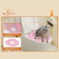 thumbnail image 2 of tamizeot Cat Kit Step Garbage Transition Tool Detachable Suction Indoor Bathroom yellow, 2 of 6