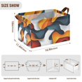 thumbnail image 7 of Yayeee Foldable Storage Basket for Shelves with Handles Waterproof Cloth Bins, Abstract Wavy, 7 of 7