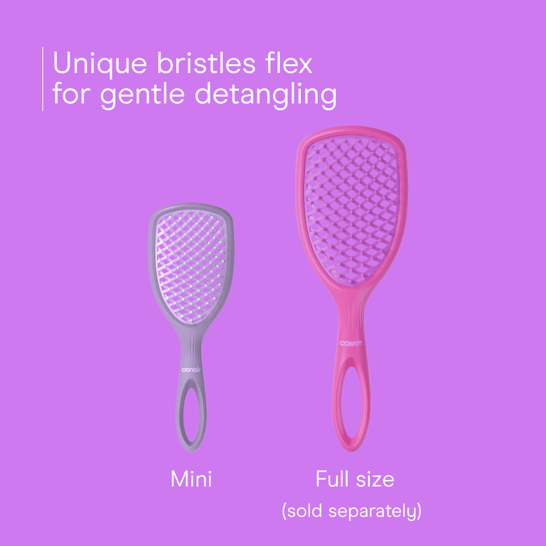 All Brush Mini Vented Paddle Hair Brush, Purple photo 4